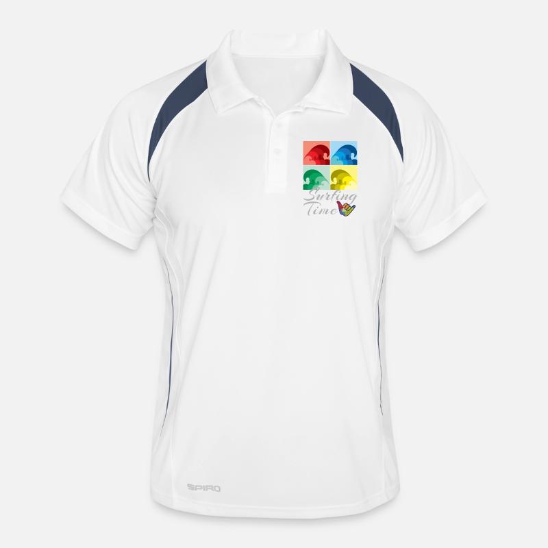 Surfen, Surfen, Surfzeit Männer Polo atmungsaktiv