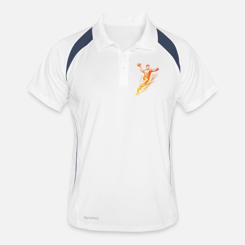 Modern Handball Artwork for Men Men's Polo breathable