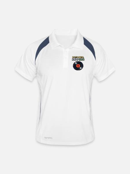Si c’est bien, joue-le deux fois - Polo respirant Homme - blanc/marine - Devant