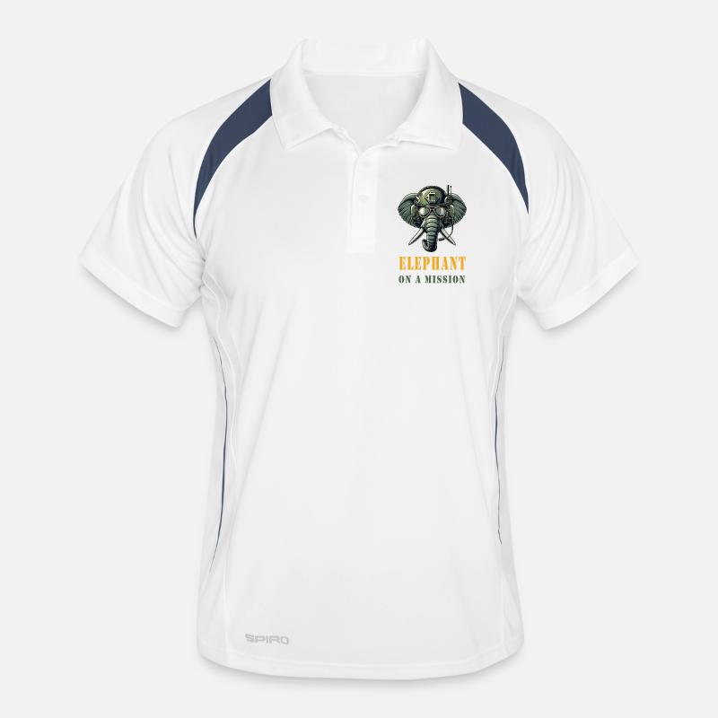 Elephant on a mission Men's Polo breathable