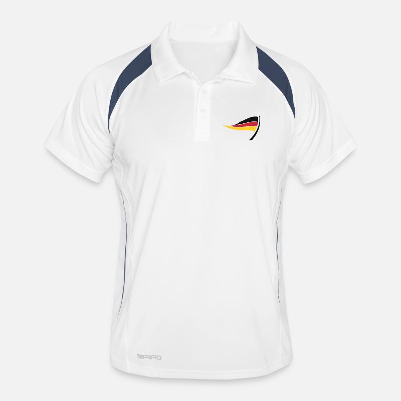 Flotte du drapeau allemand Polo respirant Homme