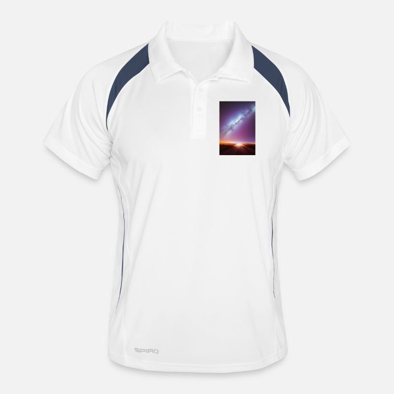 Espace et planètes Polo respirant Homme