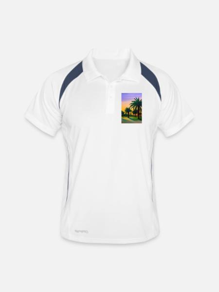 Arabian Desert - Men's Polo breathable - white/navy - Front