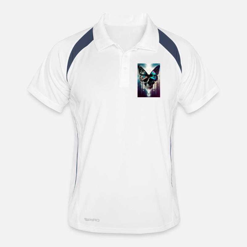 Thriller cover - Men's Polo breathable - white/navy