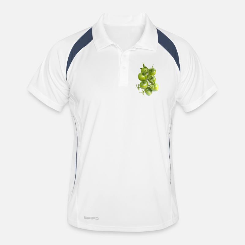 Tomates vertes sur la vigne Polo respirant Homme