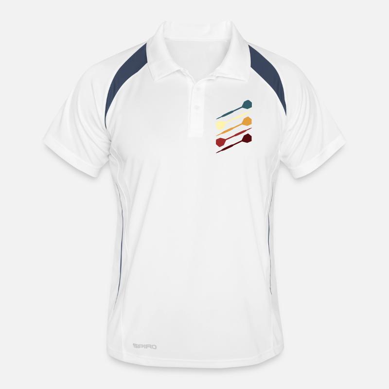 Fléchettes Dartpfeil Vintage Rétro Polo respirant Homme