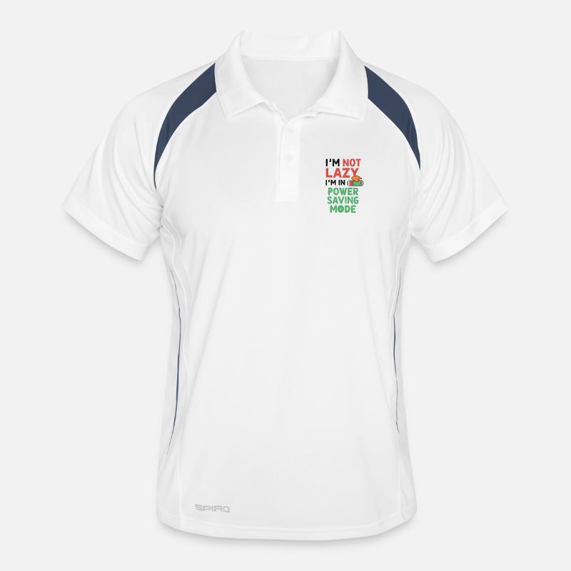 I’m Not Lazy, I’m in Power-Saving Mode Männer Polo atmungsaktiv