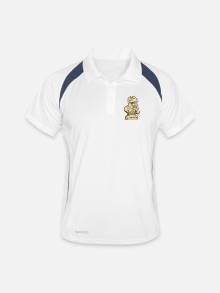 Philosoraptor - Men's Polo breathable - white/navy - Front
