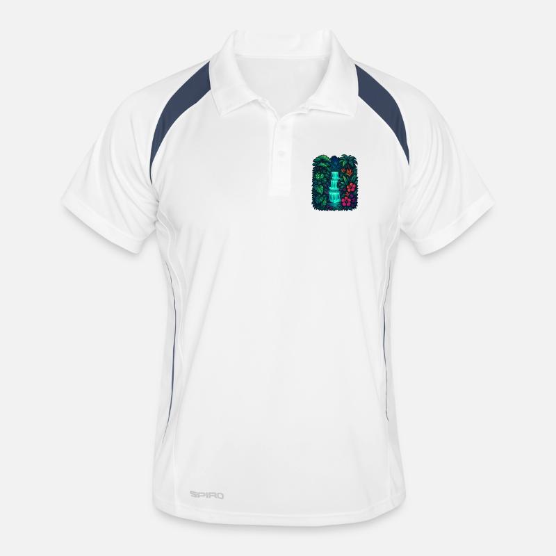 Cascade tropicale Polo respirant Homme
