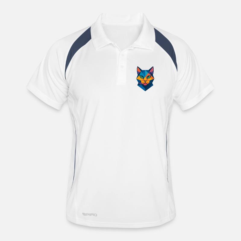 Cat | Cat Head Print / Print / Design Men's Polo breathable