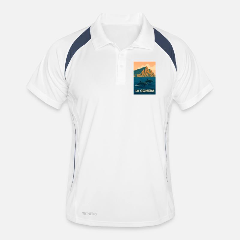 Dauphins de La Gomera Polo respirant Homme