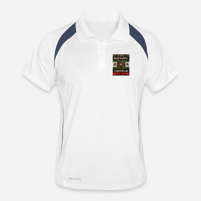 Cher Père Noël, je peux vous expliquer Polo respirant Homme