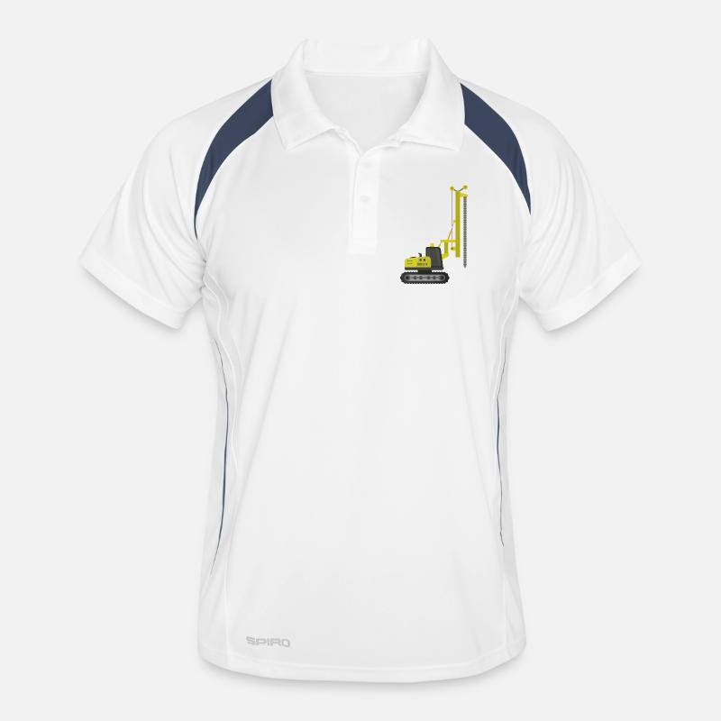 Plateforme de forage à chenilles Polo respirant Homme