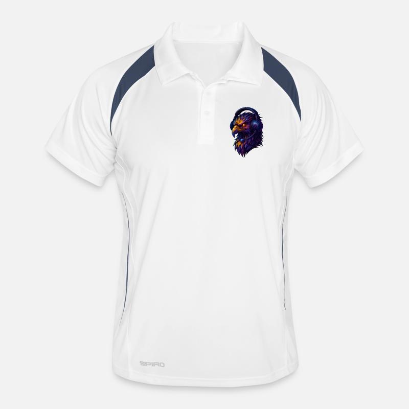 Neon eagle with headset Men's Polo breathable