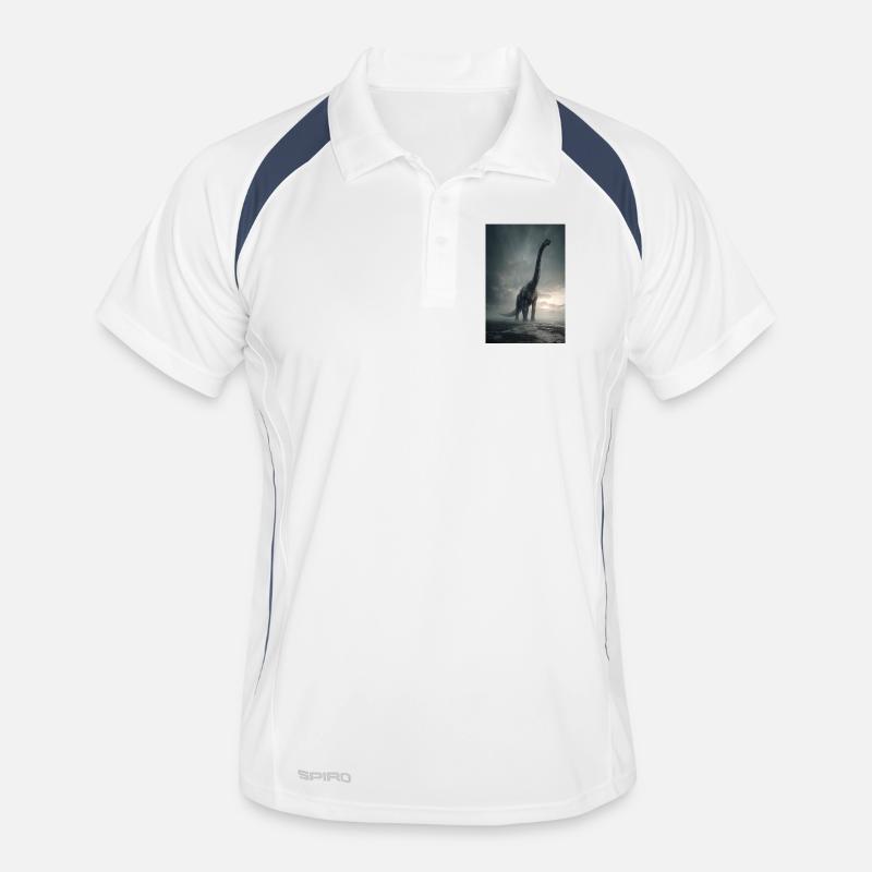 Aube du sauropode brouillé Polo respirant Homme