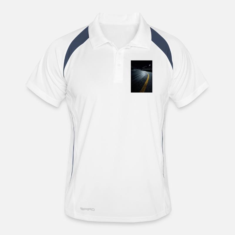 Courbe nocturne de la piste de course Polo respirant Homme