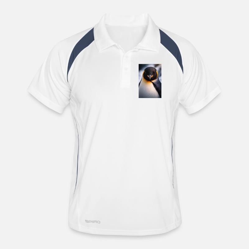 Penguin Gros Plan avec Contraste de Couleur Polo respirant Homme