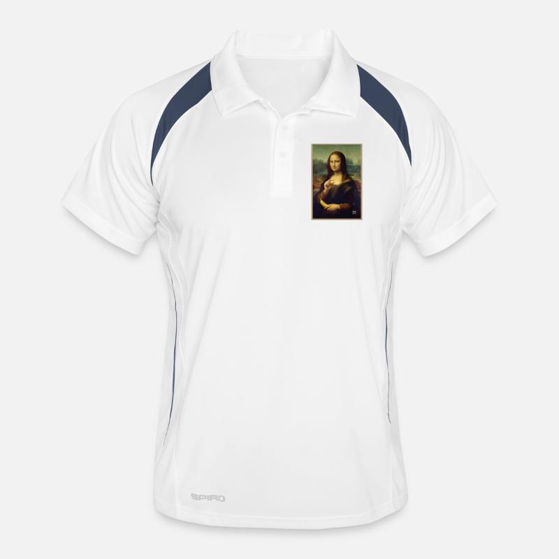 Mona Lisa Bananenschuppe Männer Polo atmungsaktiv