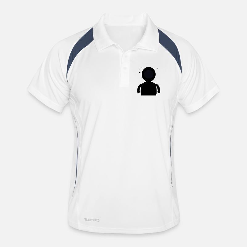 Minimalist Black Moon Men's Polo breathable