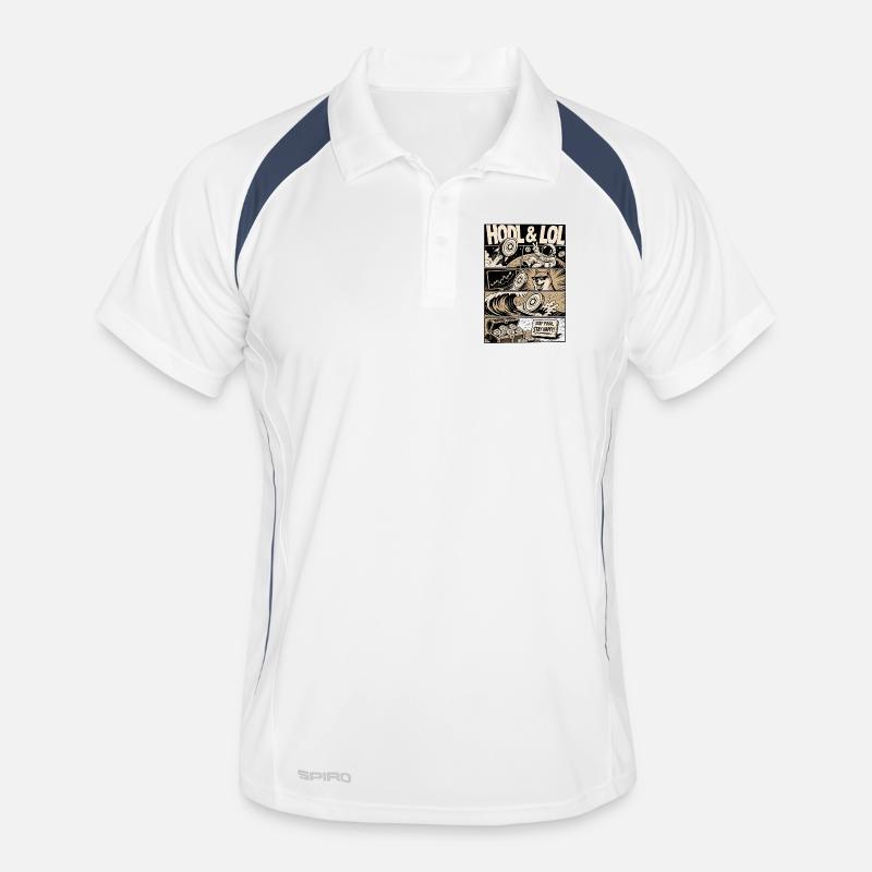 HODL LOL Crypto Meme Comic Polo respirant Homme