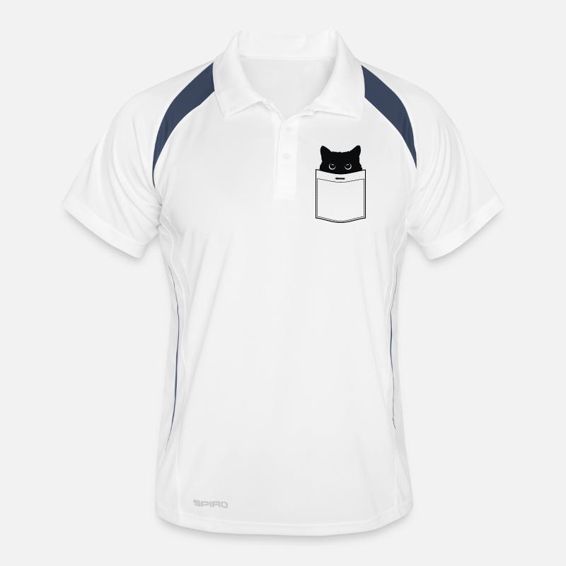 Chat en poche Polo respirant Homme