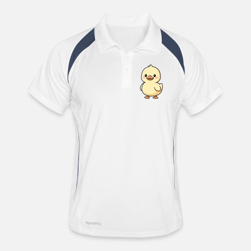 niedliche Ente Geschenk Männer Polo atmungsaktiv