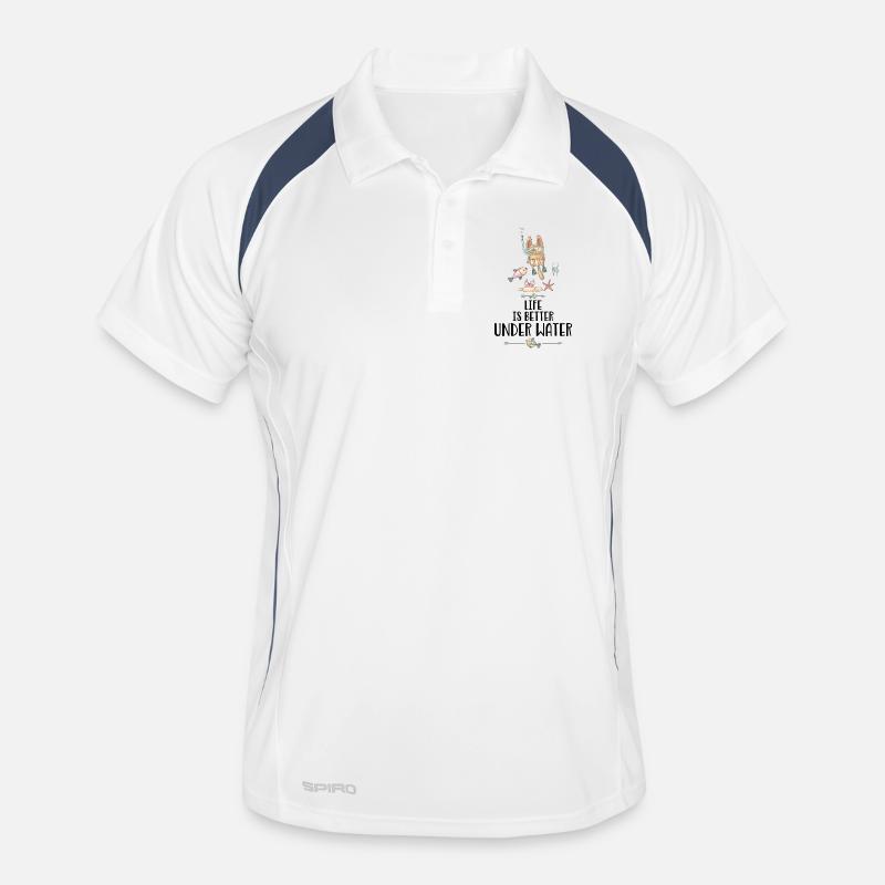 Taucher Männer Polo atmungsaktiv
