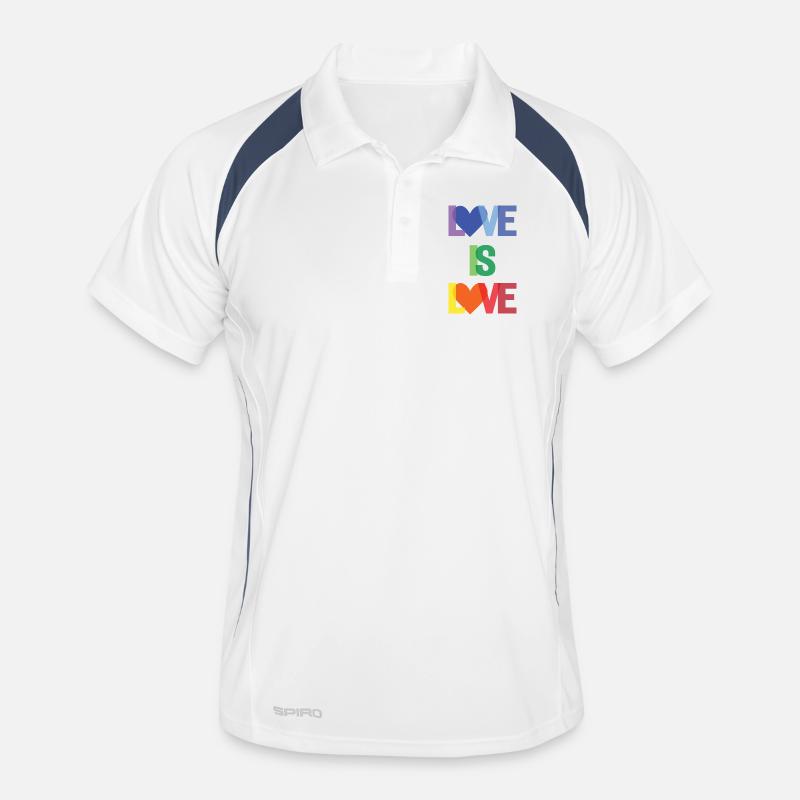 Pride Month - Love is Love Men's Polo breathable