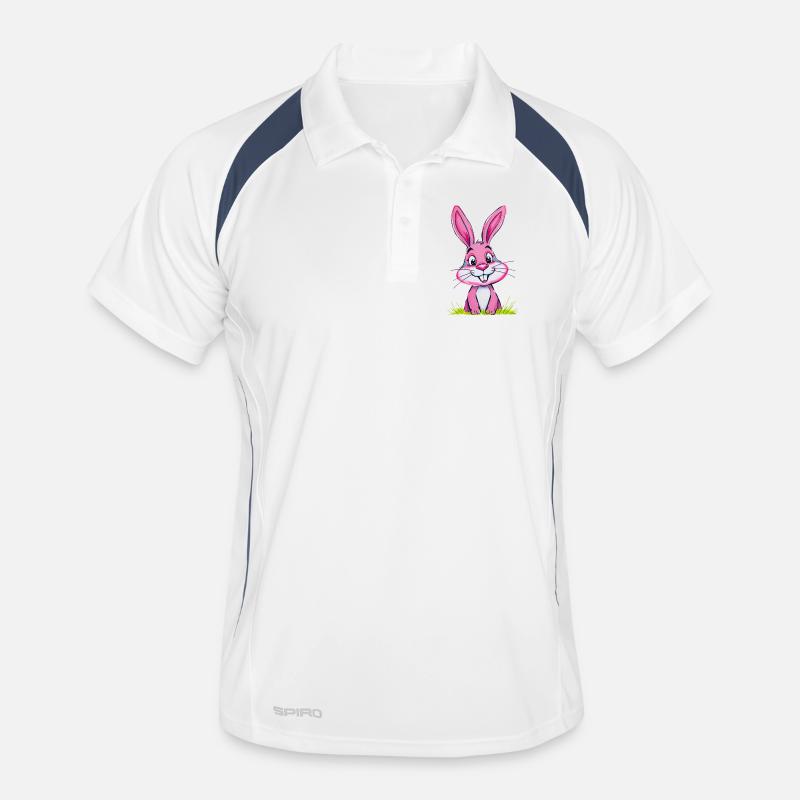 Easter Bunny Bunny Pink Men's Polo breathable