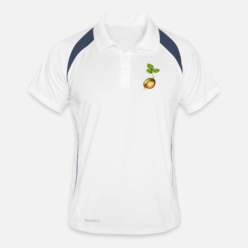 germination de petites graines dans le sol Polo respirant Homme