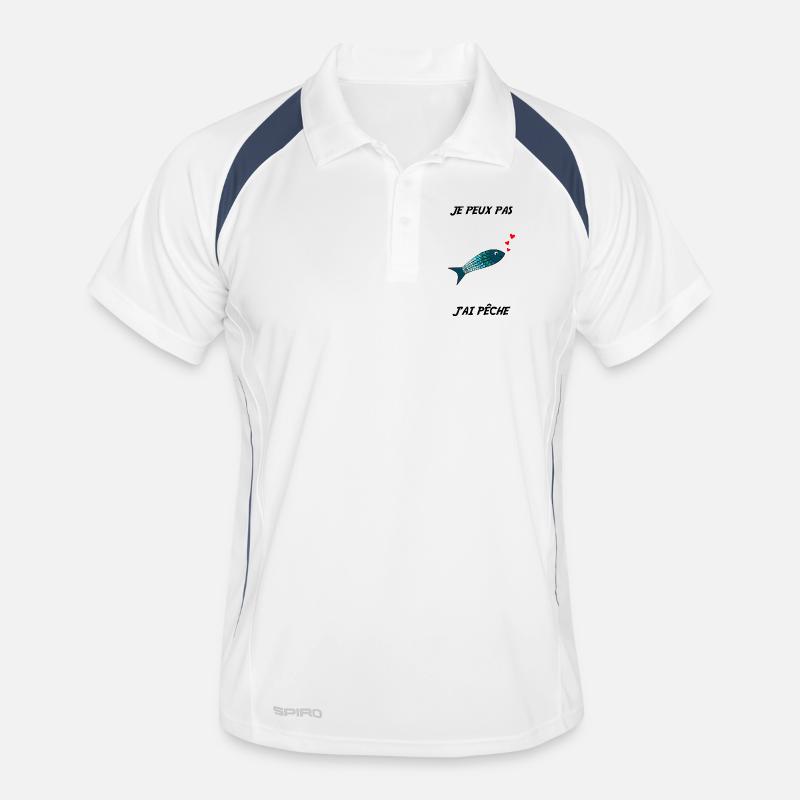 POISSON. POISSON D'AVRIL. VACANCES. ETE. HUMOUR Polo respirant Homme