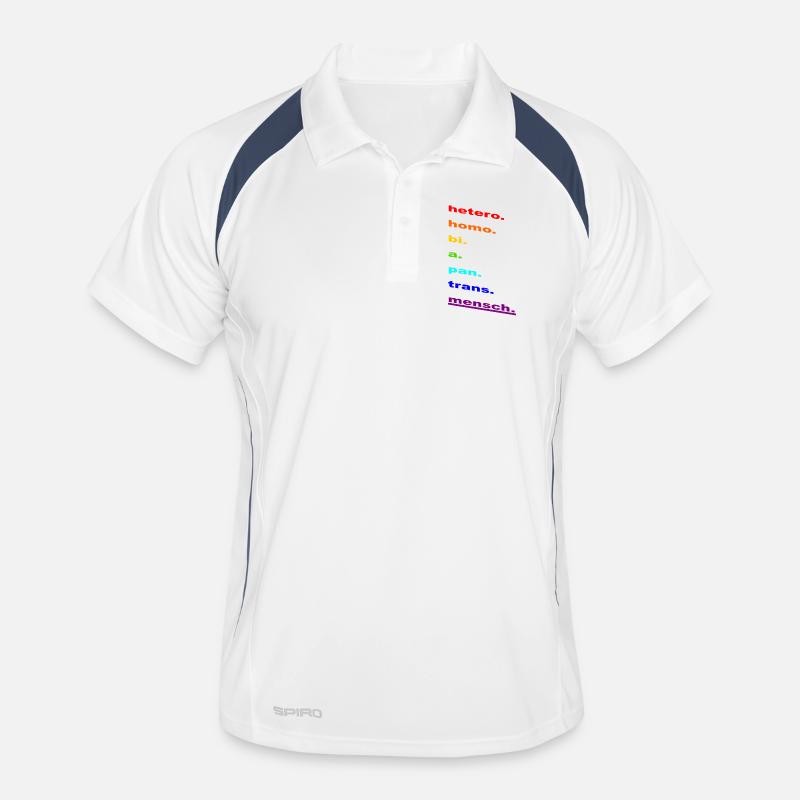 Rainbow Identity: Homo Bi Pan Trans Men's Polo breathable