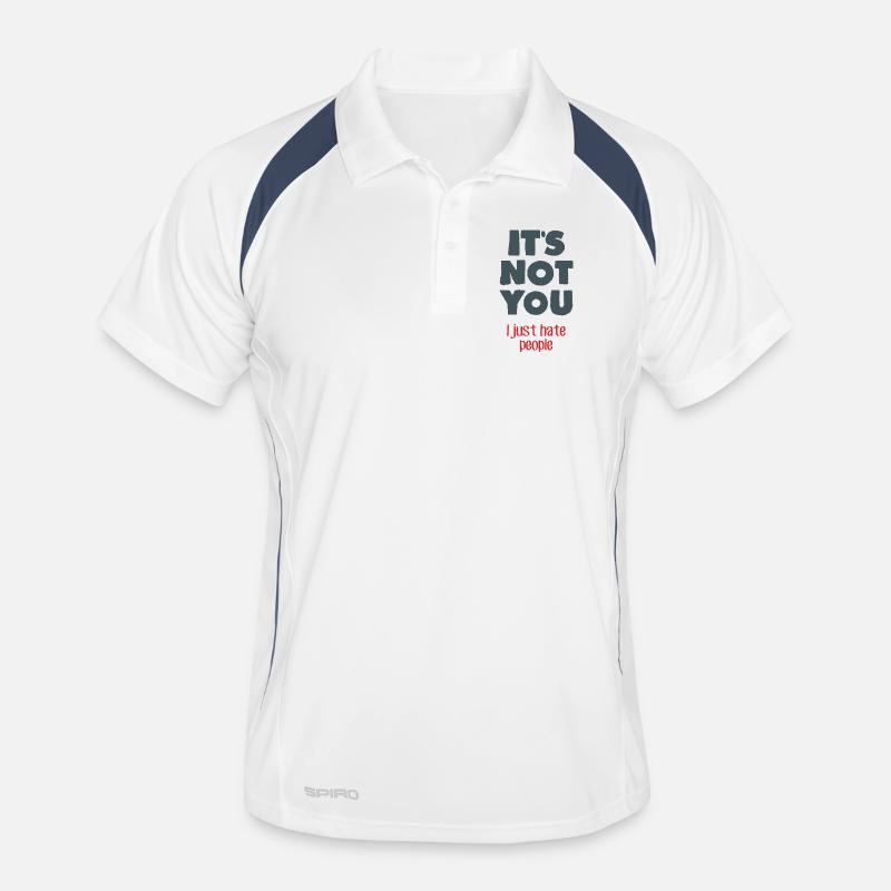 Je déteste les gens Polo respirant Homme