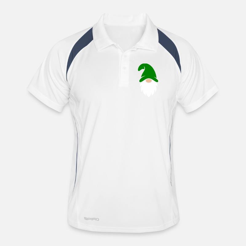 Emerald Gnome Garden Charm Men's Polo breathable