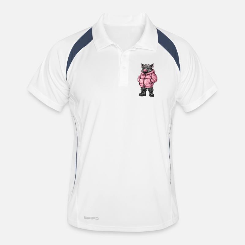 Sanglier Cool Cochon d’hiver Polo respirant Homme