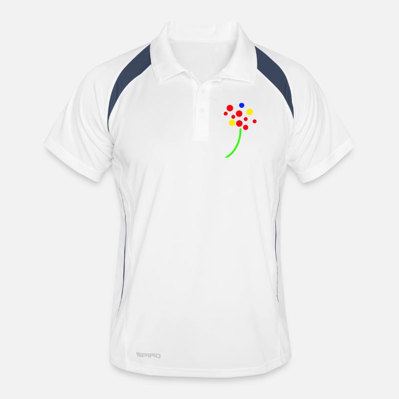 Confetti Neon Bouquet Men's Polo breathable