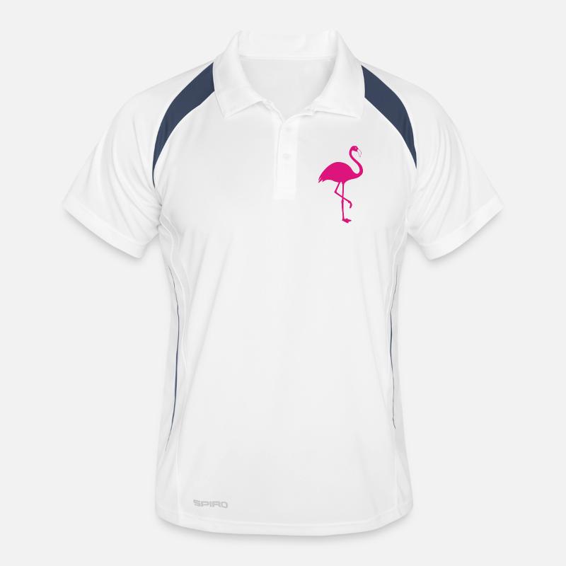 Flamingo pink Sommer Sonne Strand Männer Polo atmungsaktiv