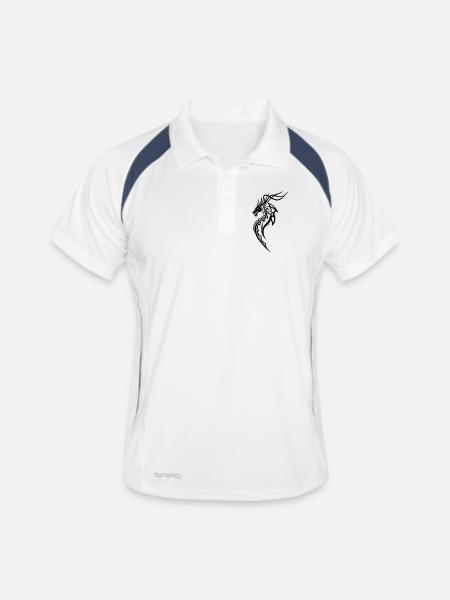 Dragon - Polo respirant Homme - blanc/marine