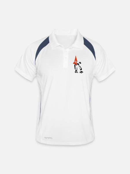 Flag Flag Anarchy - Punk Rebellion - Men's Polo breathable - white/navy - Front