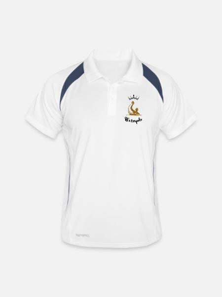 Paloist on the move - Men's Polo breathable - white/navy - Front