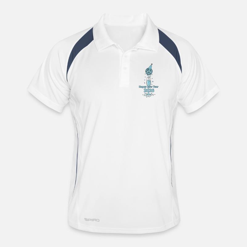 Bonne année 2026 Conception de fête Polo respirant Homme