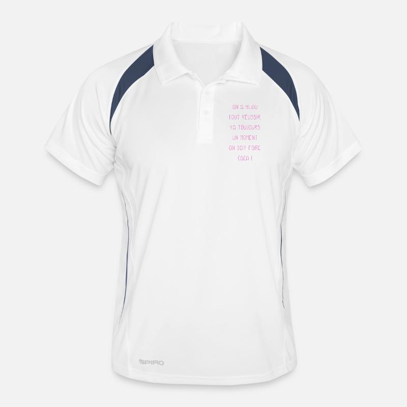 Réussite rose Polo respirant Homme