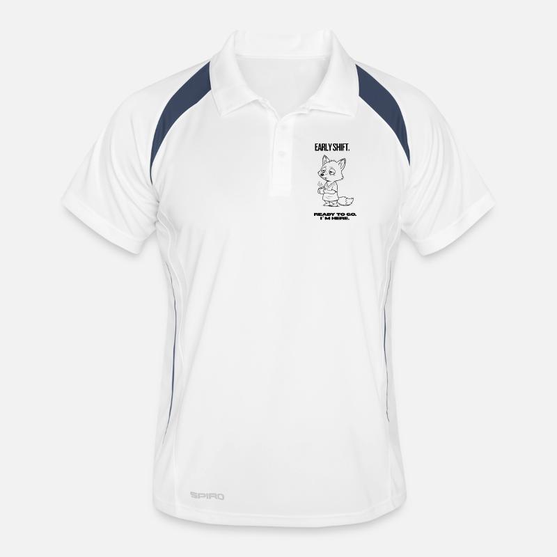 Early Shift Fox Shirt – Ready to go. I ́m here. Men's Polo breathable