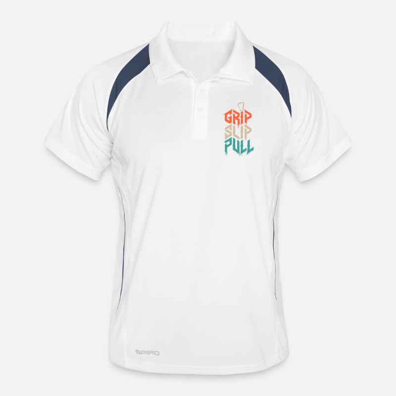 Grip Slip Pull Climbing Grunge Men's Polo breathable