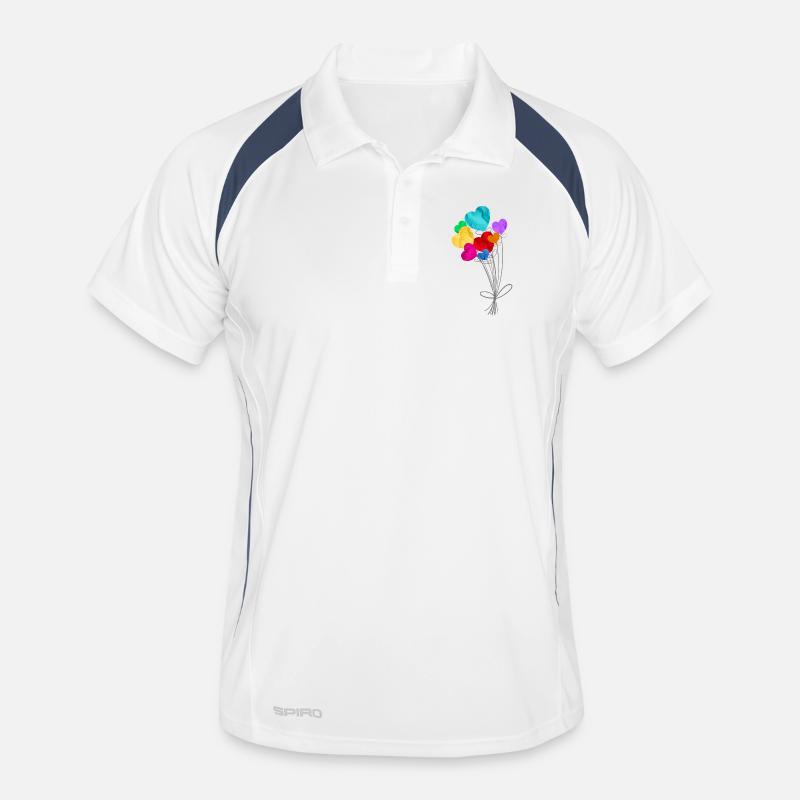 Bouquet de ballons en forme de cœurs Polo respirant Homme