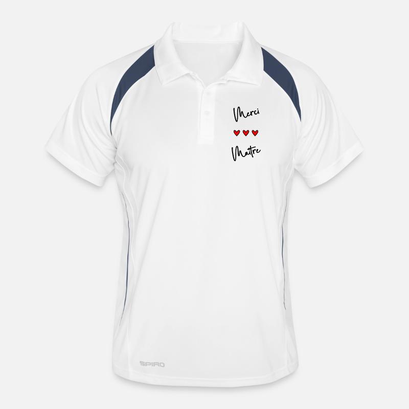 MAÎTRE. MAITRE. MERCI. MERCI MAÎTRE. MAITRE Polo respirant Homme