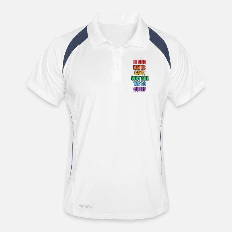 Lustiger Gay-Pride-Slogan Männer Polo atmungsaktiv