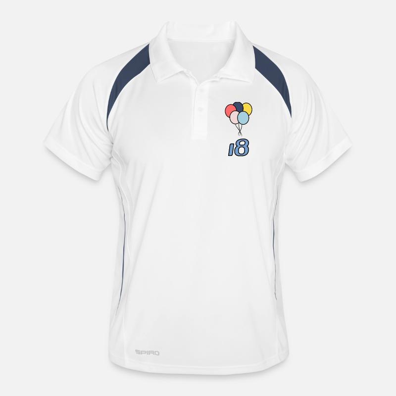 18. 18 ANS. 18e ANNIVERSAIRE. ANNIVERSAIRE 18 ANS. Polo respirant Homme