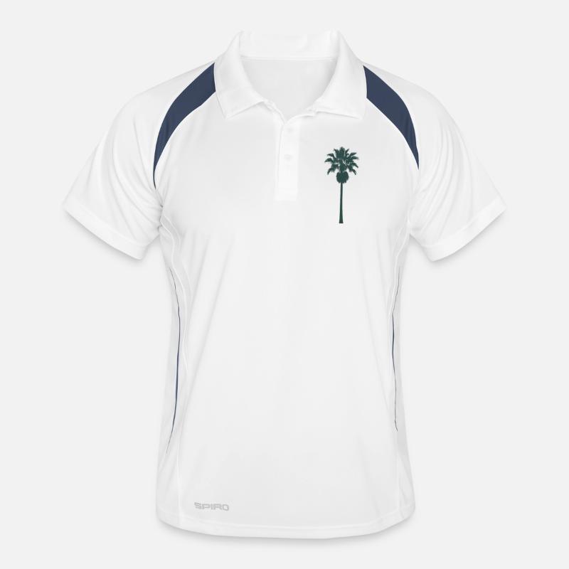Conception de palmier tropical Polo respirant Homme