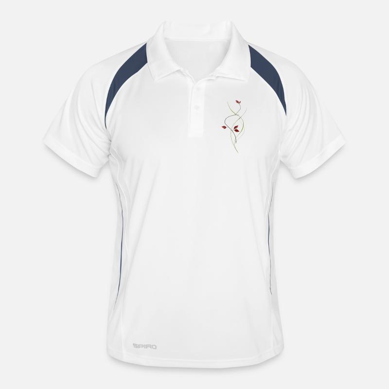 Branche minimaliste dans le style ikebana élégante Polo respirant Homme